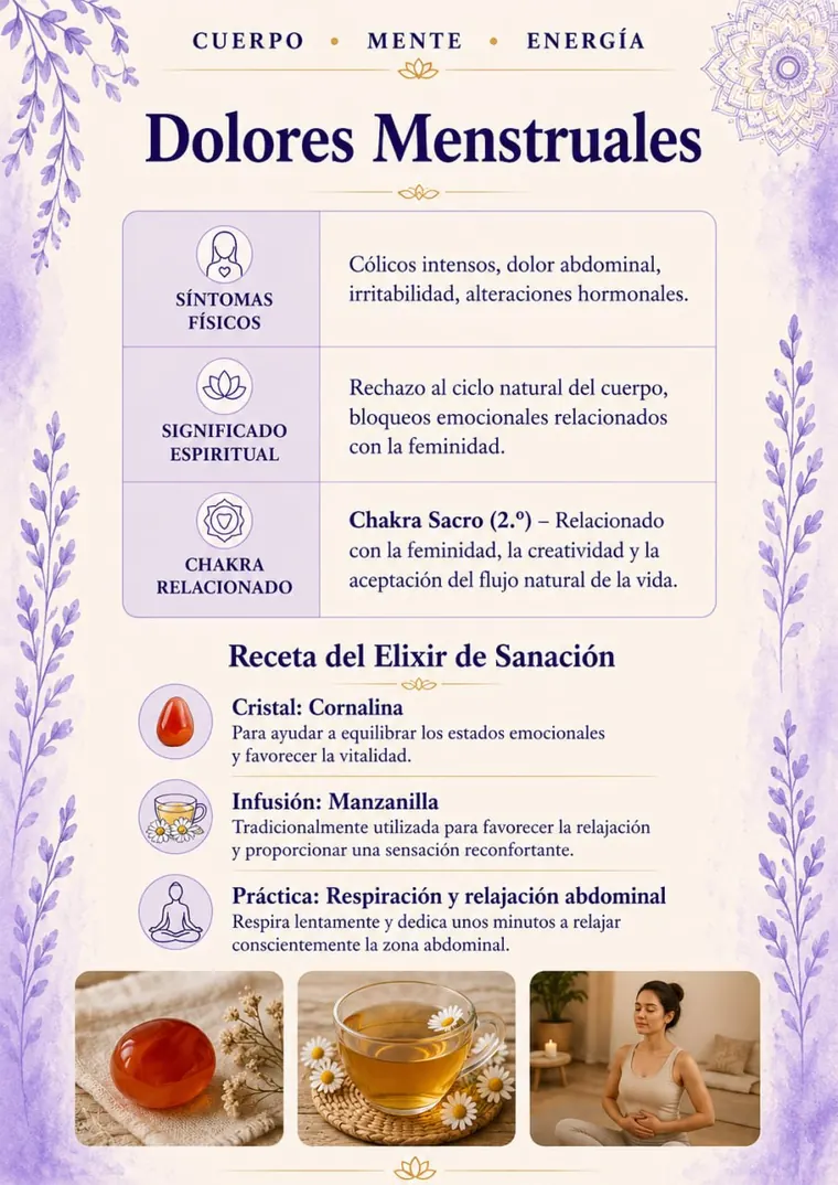 Página interior: Dolores menstruales