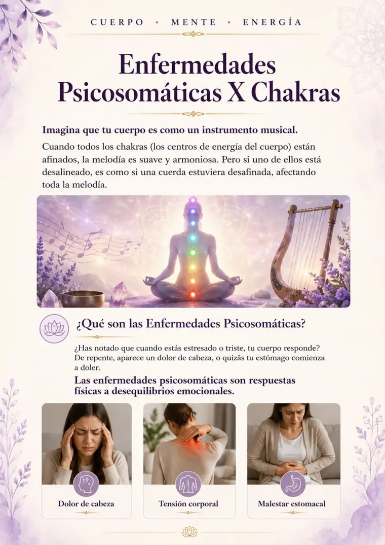 Página interior: Enfermedades psicosomáticas y chakras